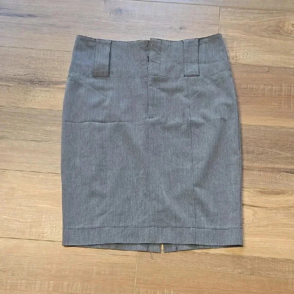 Guess High waist pencil Elegant Gray Women's Skirt - Picture 1 of 7